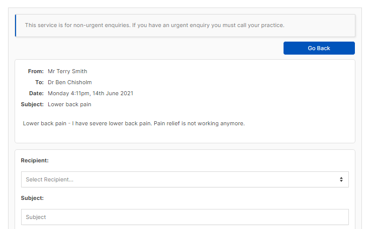 Send messages to your GP with myCohens