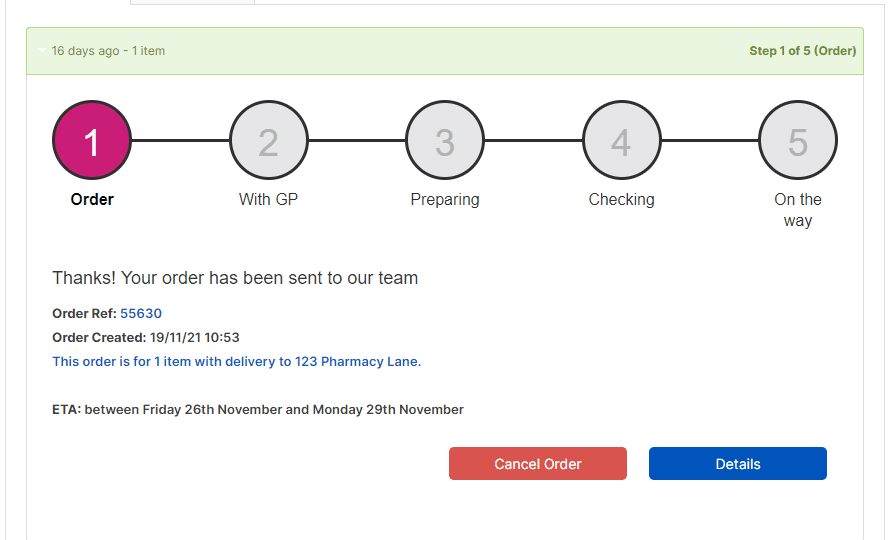 Tracking your prescription with myCohens